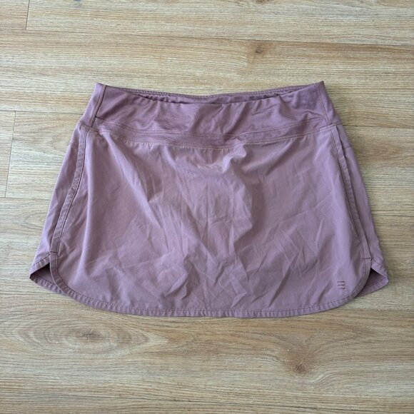 Free Fly Athletic Mid Rise Tennis Skort Pink Mauve Women’s Size L - Picture 1 of 8